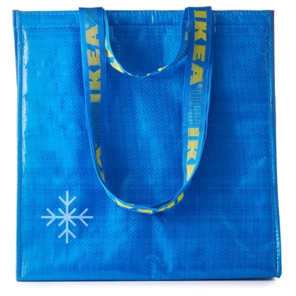 Blue Snowflake ikea cooler bag Handy cooler bag with carrying straps new IKEA